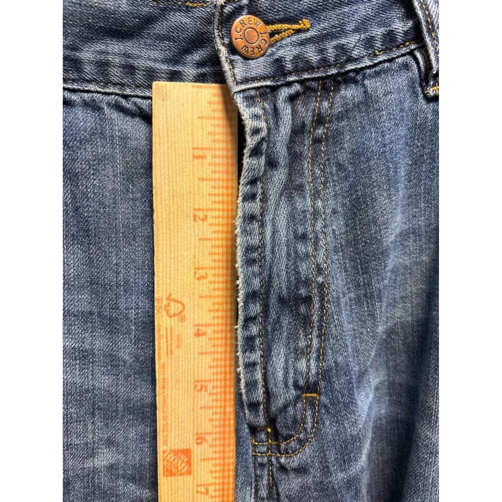 J Crew Mens Jeans 38x32 Blue Wash Straight Leg‎ Classic Fit Denim Pants